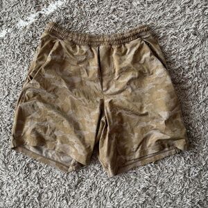 lululemon Men’s Workout Shorts - Size Medium, Camo Pattern